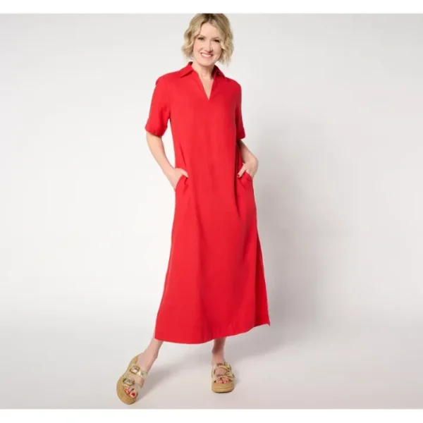 Dresses<BEAUTIFUL by Lawrence Zarian Pet Linen Blend Maxi Dress - a world of fashionable women's clothing, including a wide selection of dresses and trendy accessories.