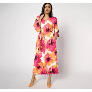 BEAUTIFUL by Lawrence Zarian Petite Printed Adjustable Tie Front Kaftan - a world of fashionable women's clothing, including a wide selection of dresses and trendy accessories.> Hat