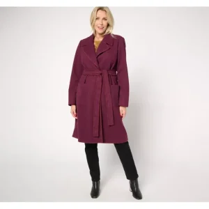 BEAUTIFUL by Lawrence Zarian Regular Belted Double Knit Lined Coat - a world of fashionable women's clothing, including a wide selection of dresses and trendy accessories.> Coats