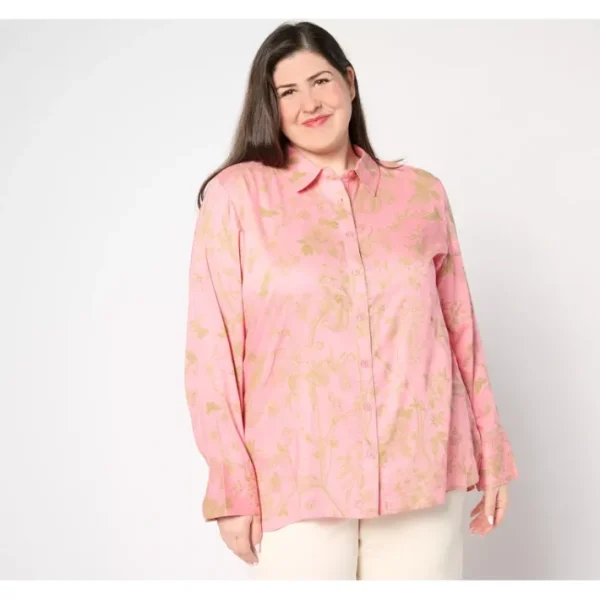 Shop All<BEAUTIFUL by Lawrence Zarian Regular Printed Button Tunic - a world of fashionable women's clothing, including a wide selection of dresses and trendy accessories.