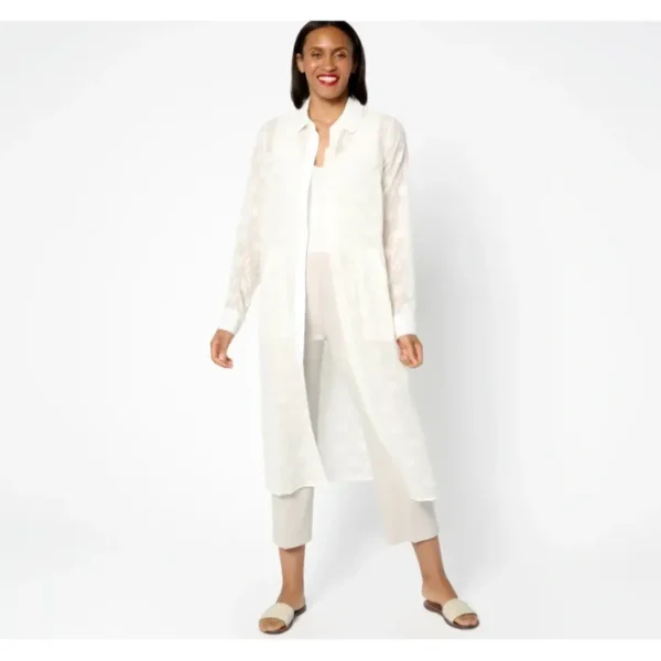 Shop All<BEAUTIFUL by Lawrence Zarian Sheer Shirt Topper - a world of fashionable women's clothing, including a wide selection of dresses and trendy accessories.