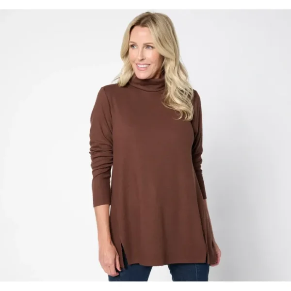 Shop All<BEAUTIFUL by Lawrence Zarian Turtleneck Swing Tunic - a world of fashionable women's clothing, including a wide selection of dresses and trendy accessories.