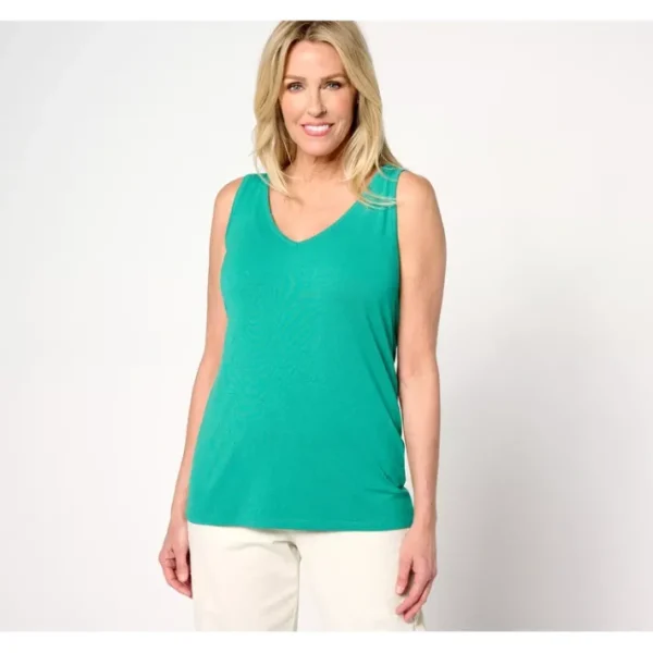 Shop All<BEAUTIFUL by Lawrence Zarian V-Neck Knit Tank - a world of fashionable women's clothing, including a wide selection of dresses and trendy accessories.