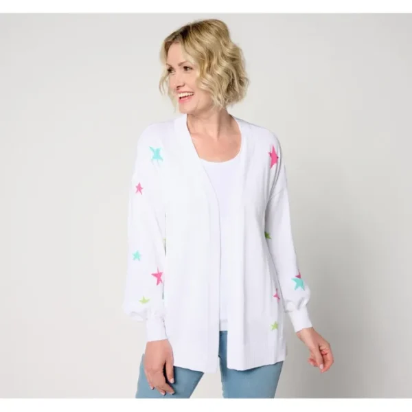 Shop All<Bell by Kim Gravel Star Spangled Cardigan - a world of fashionable women's clothing, including a wide selection of dresses and trendy accessories.