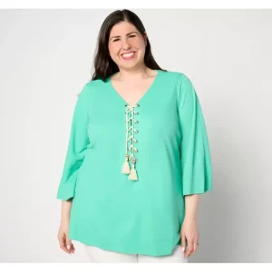 Belle Beach by Kim Gravel Cabana Knit Lace Up Nautical Tunic - a world of fashionable women's clothing, including a wide selection of dresses and trendy accessories.> Hat