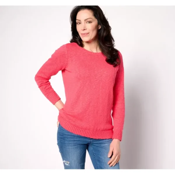 Shop All<Belle Beach by Kim Gravel Crewneck Beach Sweater - a world of fashionable women's clothing, including a wide selection of dresses and trendy accessories.