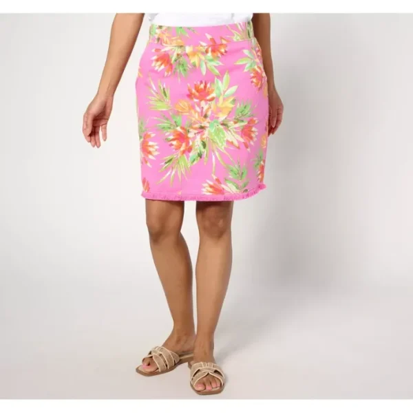 Shop All<Belle Beach by Kim Gravel French Terry Blushing Beauty Fringe Skort - a world of fashionable women's clothing, including a wide selection of dresses and trendy accessories.