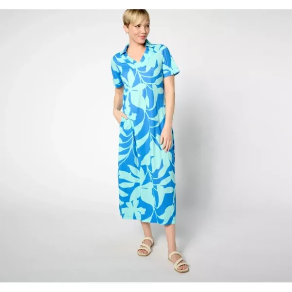 Belle Beach by Kim Gravel Pet Cabana Knit Fleur de Sail Maxi Dress - a world of fashionable women's clothing, including a wide selection of dresses and trendy accessories.> Hat