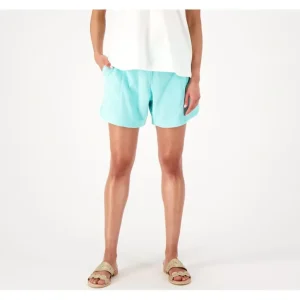Belle Beach by Kim Gravel Poolside Terry Curved Hem Shorts - a world of fashionable women's clothing, including a wide selection of dresses and trendy accessories.> Hat