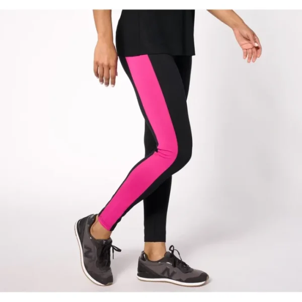 Shop All<Belle Body by Kim Gravel Petite Colorblock Leggings - a world of fashionable women's clothing, including a wide selection of dresses and trendy accessories.