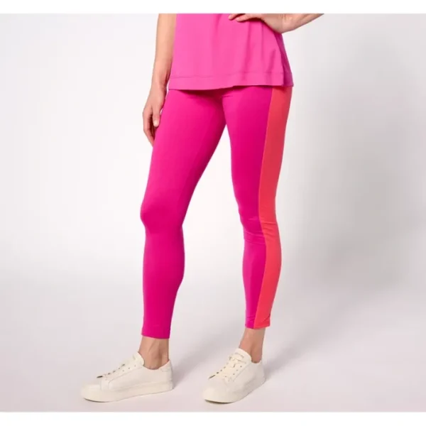 Shop All<Belle Body by Kim Gravel Regular Colorblock Leggings - a world of fashionable women's clothing, including a wide selection of dresses and trendy accessories.