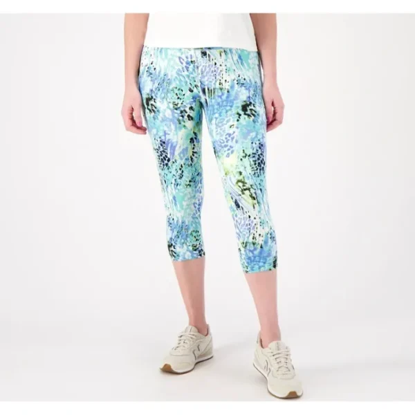 Shop All<Belle Body by Kim Gravel Regular Printed Capri Pant - a world of fashionable women's clothing, including a wide selection of dresses and trendy accessories.