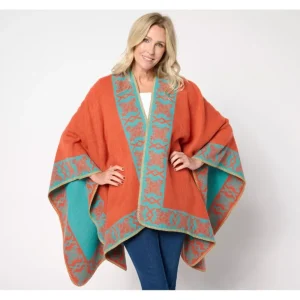 Belle Boho by Kim Gravel Artisan Border Trim Ruana - a world of fashionable women's clothing, including a wide selection of dresses and trendy accessories.> Hat