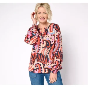 Belle Boho by Kim Gravel Autumn Tapestry Smocked Sleeve Blouse - a world of fashionable women's clothing, including a wide selection of dresses and trendy accessories.> Hat