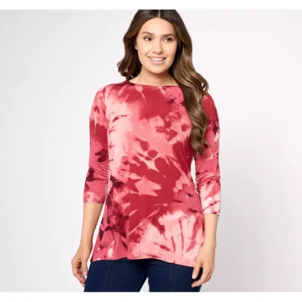 Shop All<Belle Boho by Kim Gravel Bateau Neck Tie Dye Dreams Top - a world of fashionable women's clothing, including a wide selection of dresses and trendy accessories.