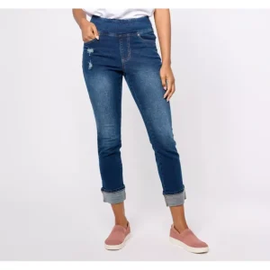Belle Boho by Kim Gravel Petite Rainbow Distressed Jean - a world of fashionable women's clothing, including a wide selection of dresses and trendy accessories.> Hat