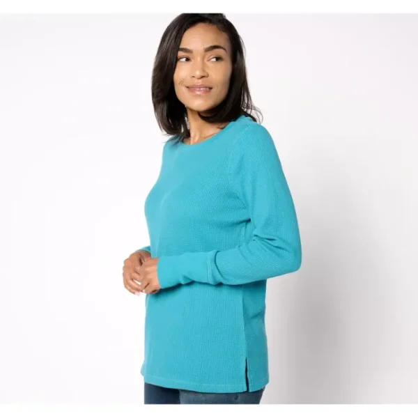 Shop All<Belle by Kim Gravel Baby Waffle Layering Top - a world of fashionable women's clothing, including a wide selection of dresses and trendy accessories.