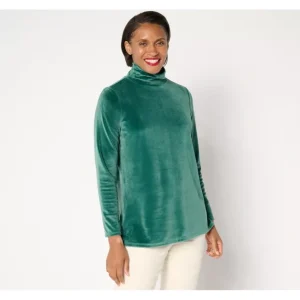 Dresses<Belle by Kim Gravel Belleour Ruched Turtleneck Top - a world of fashionable women's clothing, including a wide selection of dresses and trendy accessories.