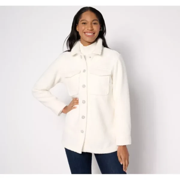 Shop All<Belle by Kim Gravel Boucle and Bling Shacket - a world of fashionable women's clothing, including a wide selection of dresses and trendy accessories.