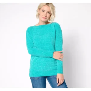 Belle by Kim Gravel Chenille Boat Neck Sweater - a world of fashionable women's clothing, including a wide selection of dresses and trendy accessories.> Hat