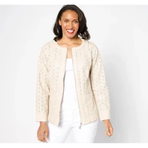 Belle by Kim Gravel Faux Leather Fresh as a Daisy Jacket - a world of fashionable women's clothing, including a wide selection of dresses and trendy accessories.> Coats