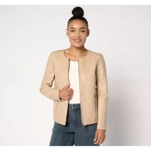 Belle by Kim Gravel Faux Leather Ponte Quilted Zip Jacket - a world of fashionable women's clothing, including a wide selection of dresses and trendy accessories.> Hat