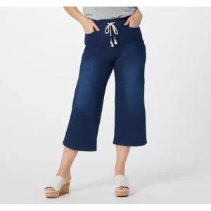 Fashion<Belle by Kim Gravel Flexibelle Cropped Gaucho with Drawstring - a world of fashionable women's clothing, including a wide selection of dresses and trendy accessories.