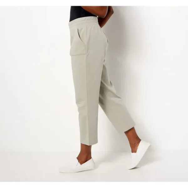 Shop All<Belle by Kim Gravel French Terry Crop Pants with Pockets - a world of fashionable women's clothing, including a wide selection of dresses and trendy accessories.