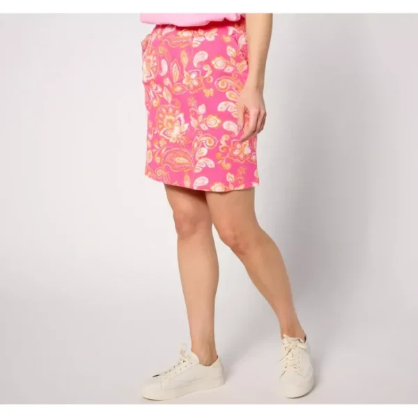 Shop All<Belle by Kim Gravel Perfect Pique Paisley Punch Skort - a world of fashionable women's clothing, including a wide selection of dresses and trendy accessories.
