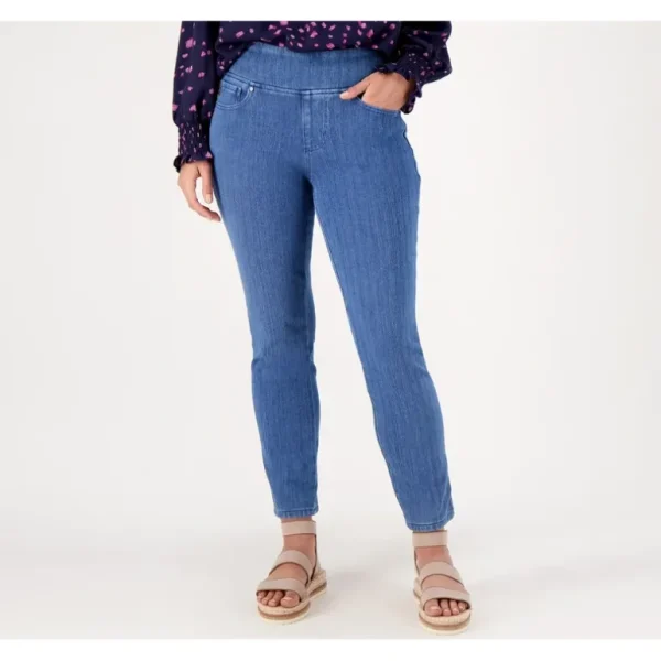 Belle by Kim Gravel Pet Flexibelle Zip Back Ankle Pants - a world of fashionable women's clothing, including a wide selection of dresses and trendy accessories.> Dresses