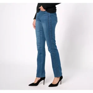 Belle by Kim Gravel Pet Primabelle Beaded Slim Straight Jean - a world of fashionable women's clothing, including a wide selection of dresses and trendy accessories.> Hat