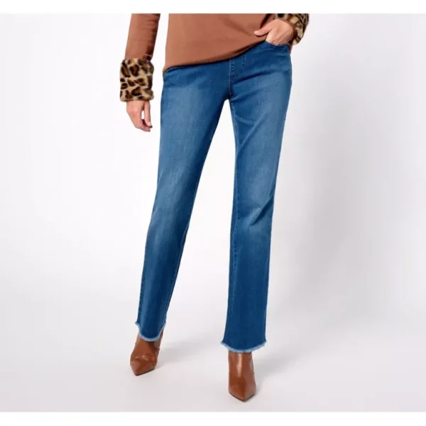 Belle by Kim Gravel Pet TripleLuxe Denim Boot-Cut Jean - a world of fashionable women's clothing, including a wide selection of dresses and trendy accessories.> Hat