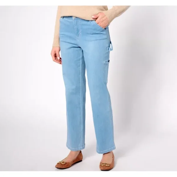 Fashion<Belle by Kim Gravel Pet TripleLuxe Denim Carpenter Jean - a world of fashionable women's clothing, including a wide selection of dresses and trendy accessories.