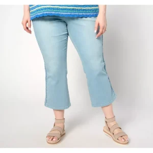 Belle by Kim Gravel Pet TripleLuxe Denim Got it Braid Crop Jean - a world of fashionable women's clothing, including a wide selection of dresses and trendy accessories.> Hat