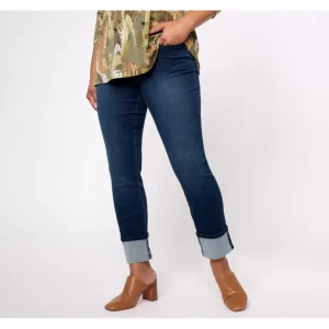 Belle by Kim Gravel Pet TripleLuxe Denim Mega Cuff Ankle Jean - a world of fashionable women's clothing, including a wide selection of dresses and trendy accessories.> Hat