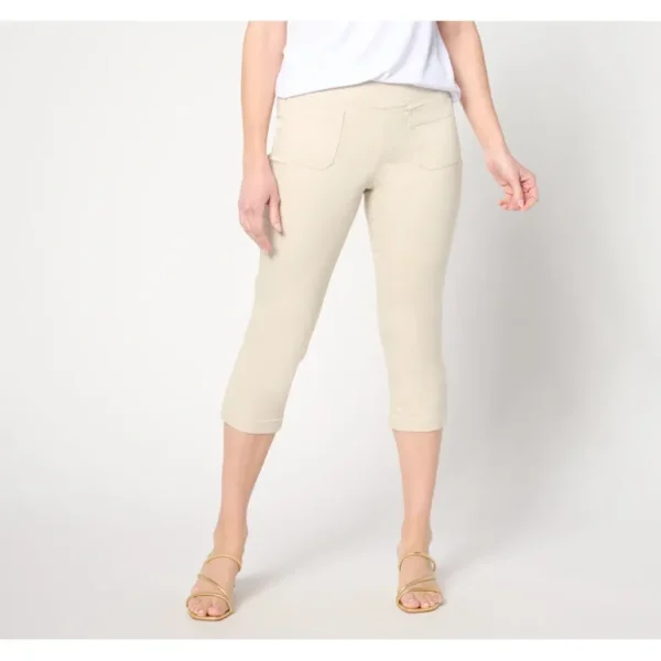 Belle by Kim Gravel Pet TripleLuxe Twill Patch Pocket Capri - a world of fashionable women's clothing, including a wide selection of dresses and trendy accessories.> Hat
