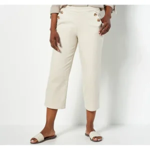 Fashion<Belle by Kim Gravel Pet TripleLuxe Twill Wide Leg Cropped Pant - a world of fashionable women's clothing, including a wide selection of dresses and trendy accessories.