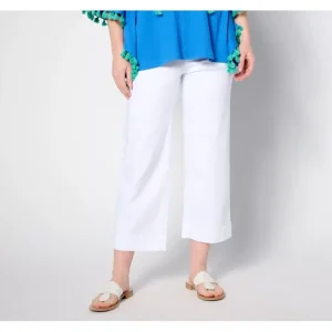 Belle by Kim Gravel Pet TripleLuxe Twill Wide Leg Cropped Pants - a world of fashionable women's clothing, including a wide selection of dresses and trendy accessories.> Hat