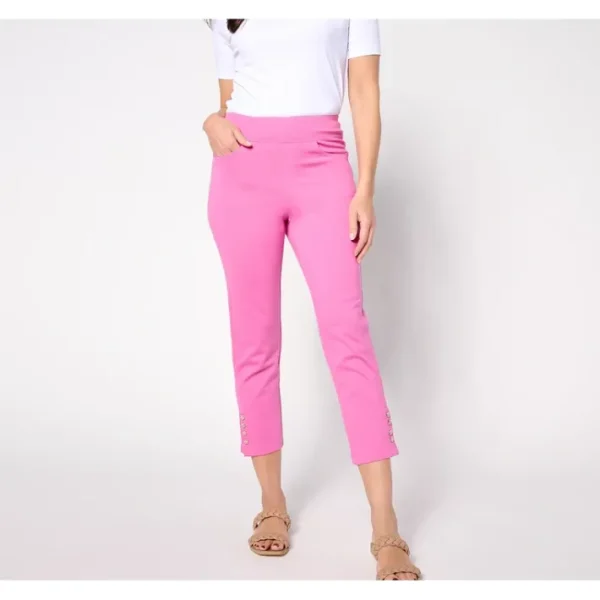 Shop All<Belle by Kim Gravel Petite Pearls Just Want to Have Fun Pants - a world of fashionable women's clothing, including a wide selection of dresses and trendy accessories.