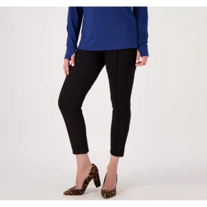 Belle by Kim Gravel Petite Ponte Center Seam Ankle Pant - a world of fashionable women's clothing, including a wide selection of dresses and trendy accessories.> Hat