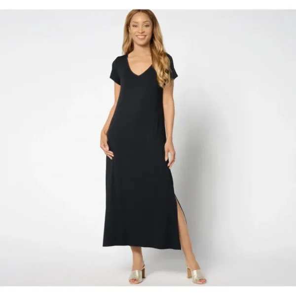 Belle by Kim Gravel Petite Rayon Span Cap Sleeve Maxi Dress - a world of fashionable women's clothing, including a wide selection of dresses and trendy accessories.> Hat