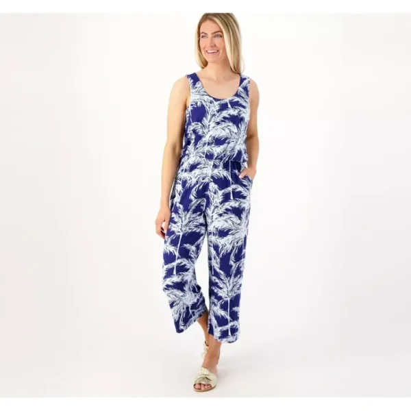 Shop All<Belle by Kim Gravel Petite Rayon Spandex Knit Jumpsuit - a world of fashionable women's clothing, including a wide selection of dresses and trendy accessories.