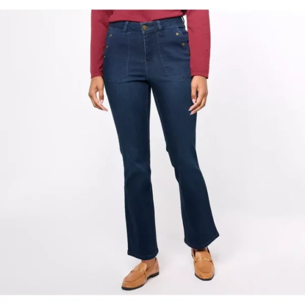 Shop All<Belle by Kim Gravel Petite TripleLuxe Denim Jean - a world of fashionable women's clothing, including a wide selection of dresses and trendy accessories.