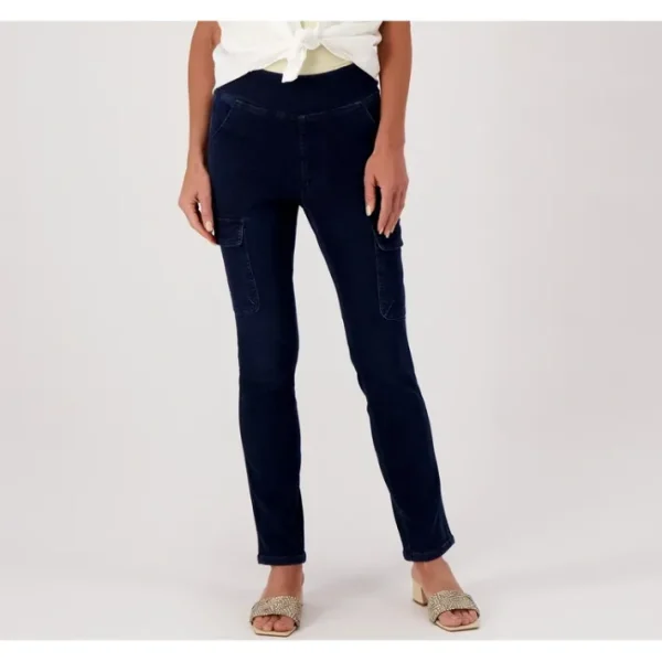 Shop All<Belle by Kim Gravel Petite TripleLuxe Denim Pants - a world of fashionable women's clothing, including a wide selection of dresses and trendy accessories.