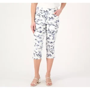 Belle by Kim Gravel Petite Twill Toile Print Capri Jean - a world of fashionable women's clothing, including a wide selection of dresses and trendy accessories.> Hat