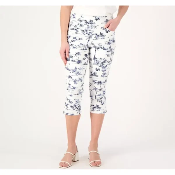 Belle by Kim Gravel Petite Twill Toile Print Capri Jean - a world of fashionable women's clothing, including a wide selection of dresses and trendy accessories.> Hat