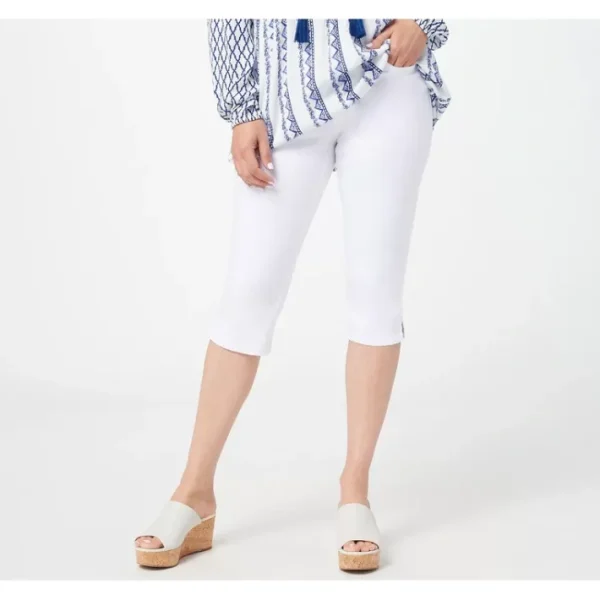 Shop All<Belle by Kim Gravel Primabelle Twill Pull-On Capris - a world of fashionable women's clothing, including a wide selection of dresses and trendy accessories.