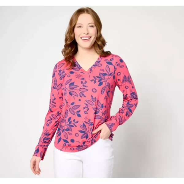 Shop All<Belle by Kim Gravel Rayon Spandex Butterfly Kisses Top - a world of fashionable women's clothing, including a wide selection of dresses and trendy accessories.