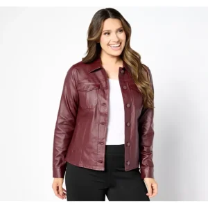 Belle by Kim Gravel Rebellious Coated Twill Cargo Jacket - a world of fashionable women's clothing, including a wide selection of dresses and trendy accessories.> Coats