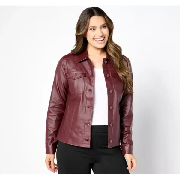 Belle by Kim Gravel Rebellious Coated Twill Cargo Jacket - a world of fashionable women's clothing, including a wide selection of dresses and trendy accessories.> Coats